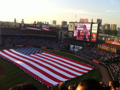 Flag on baseball field Atlanta