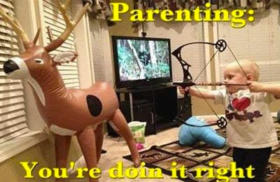 Hunting Humor parenting done right