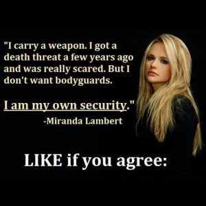 Miranda Lambert Second Amendment quote