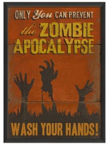Prevent Zombie infections by washing your hands