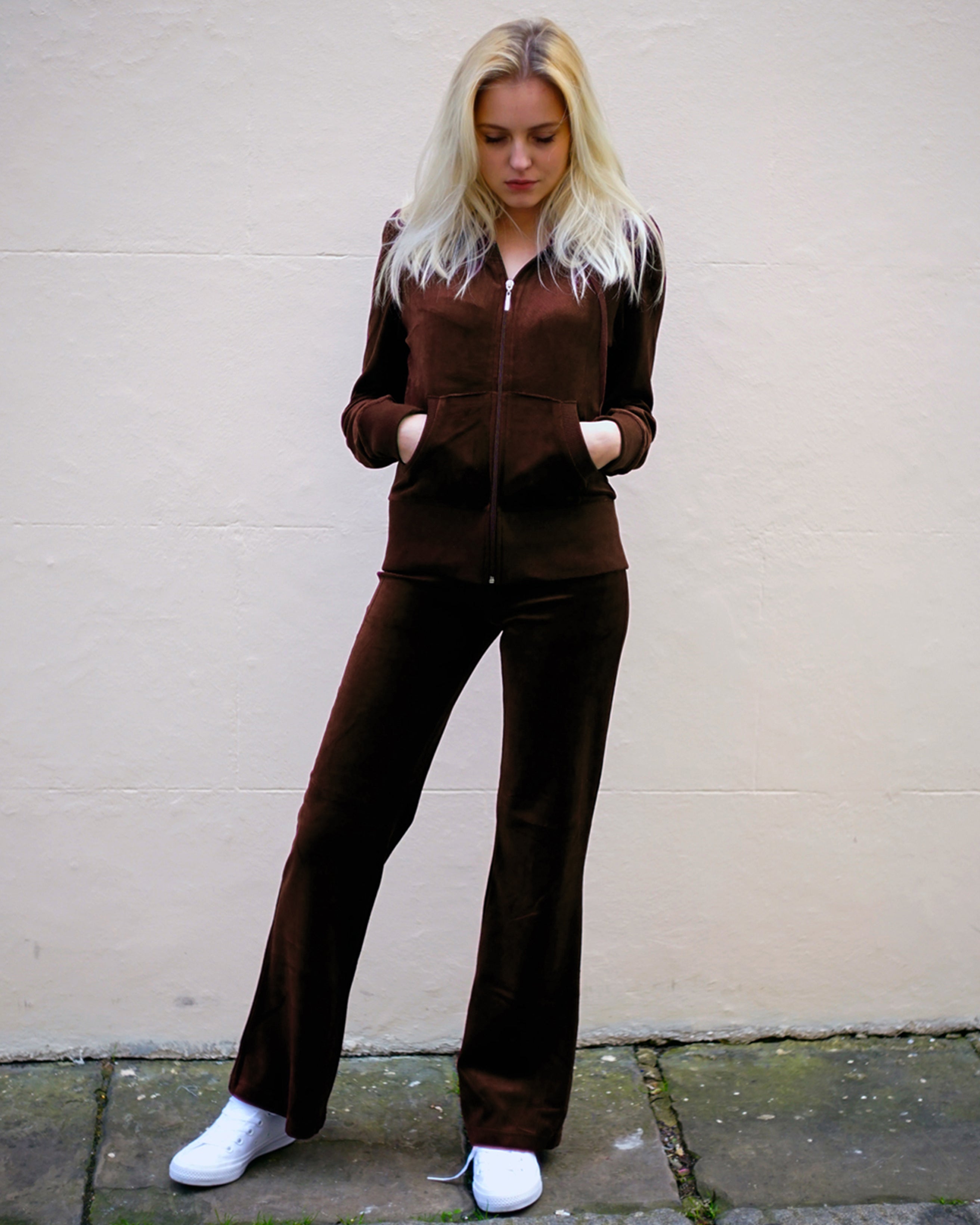 Velour Tracksuit Set /Brown