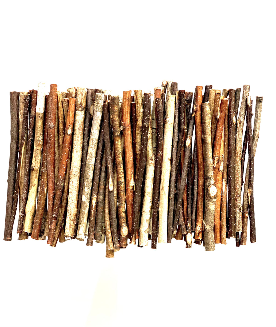 200 g Ecovenik Wood Sticks for Crafts - 6 Inch Birch Wood Craft