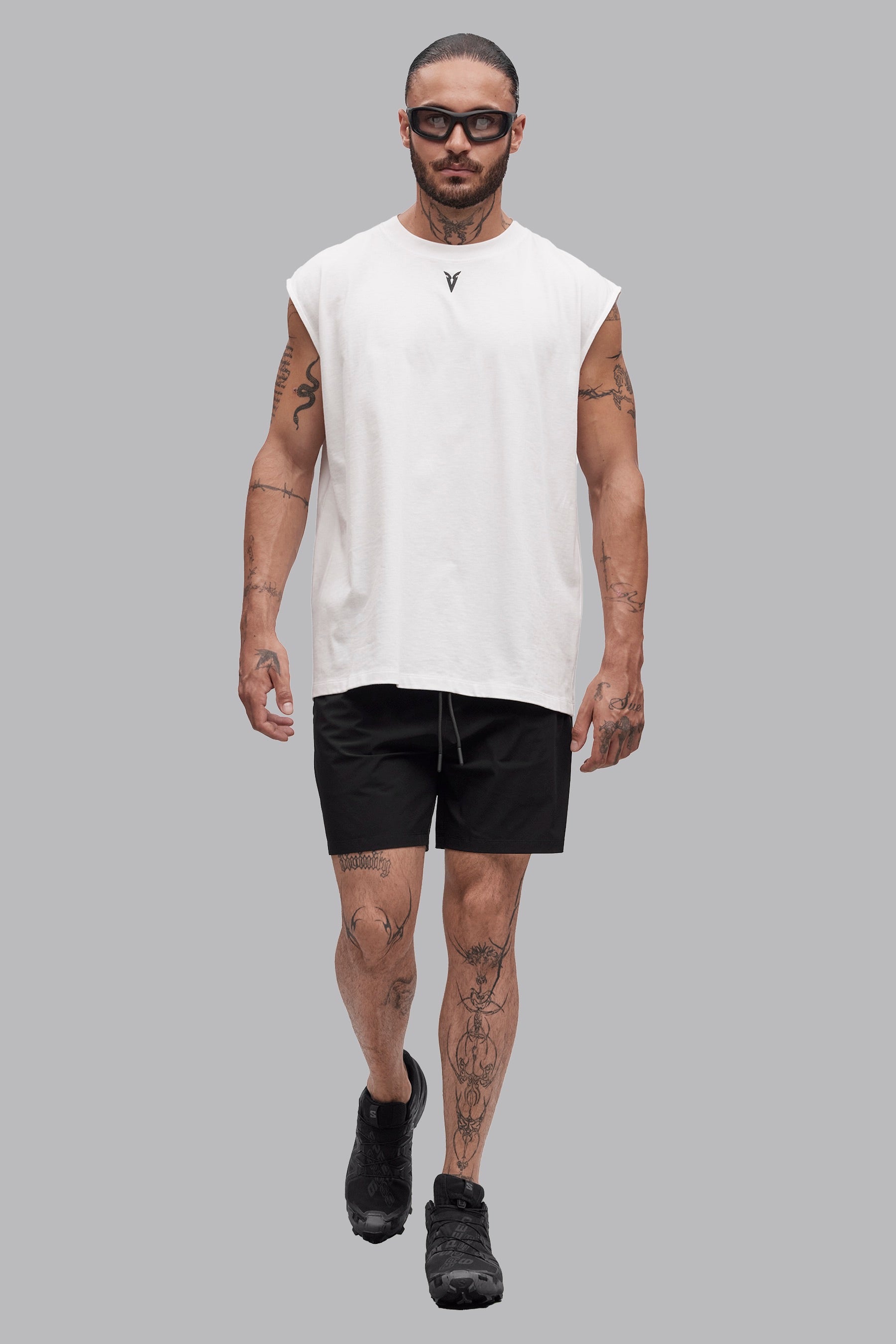 Signature Sleeveless T-Shirt - Optic White