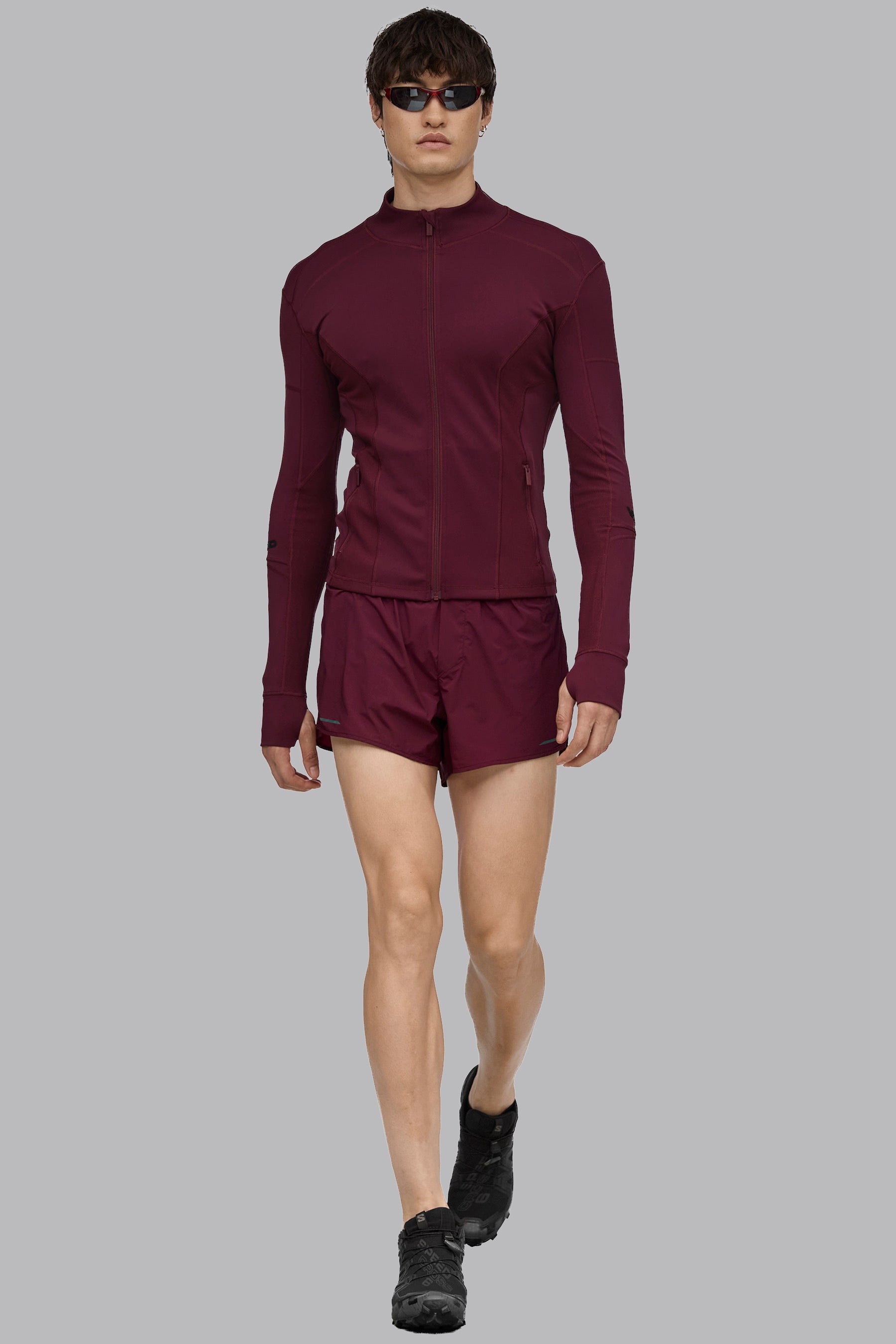 Signature Running Shorts - Burgundy