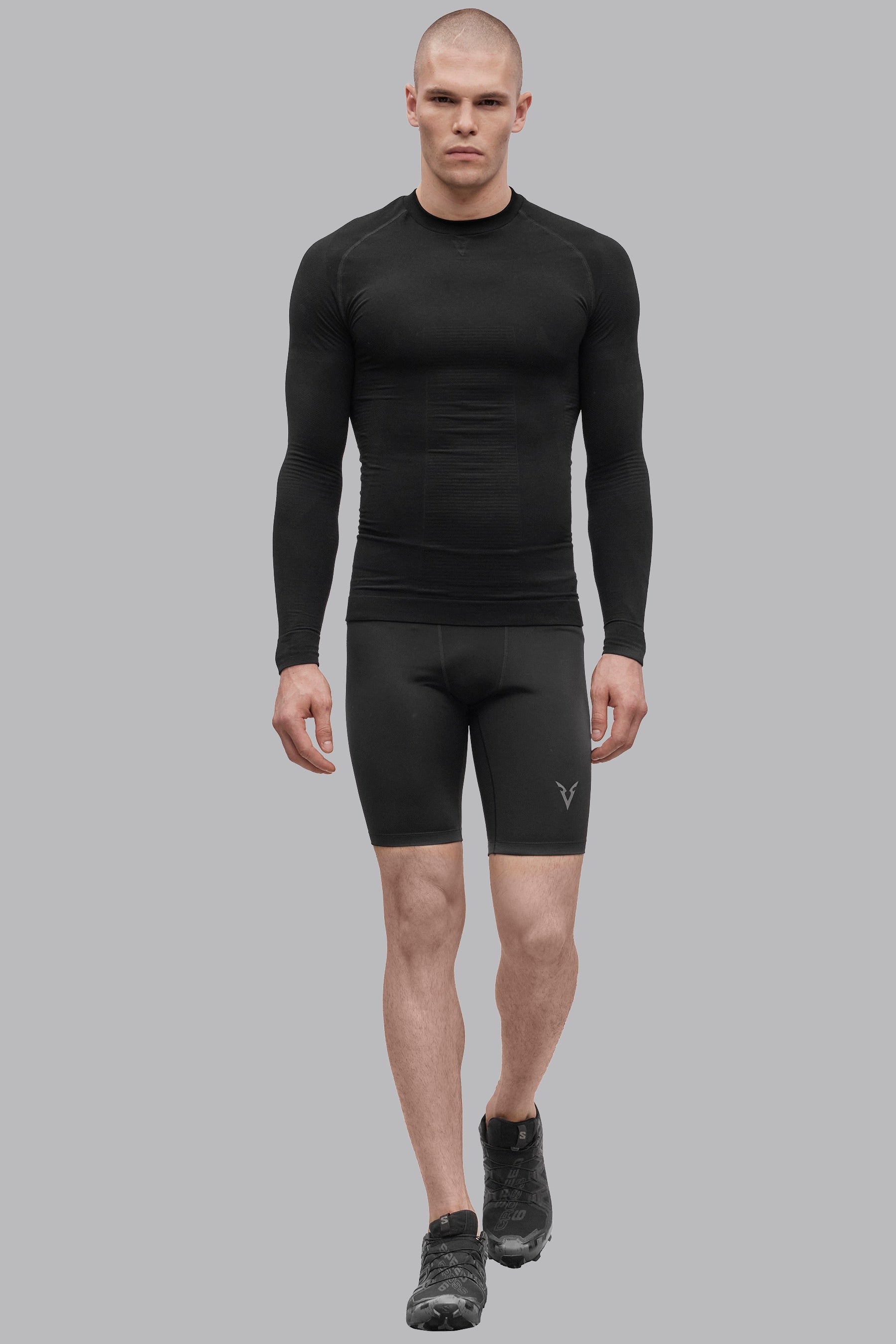 Seamless Long Sleeved T-Shirt - Black