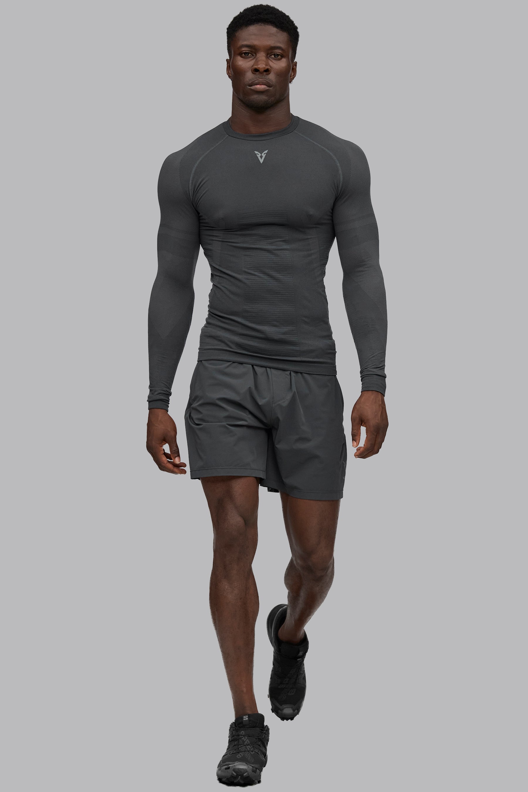 Seamless Long Sleeved T-Shirt - Dark Gray