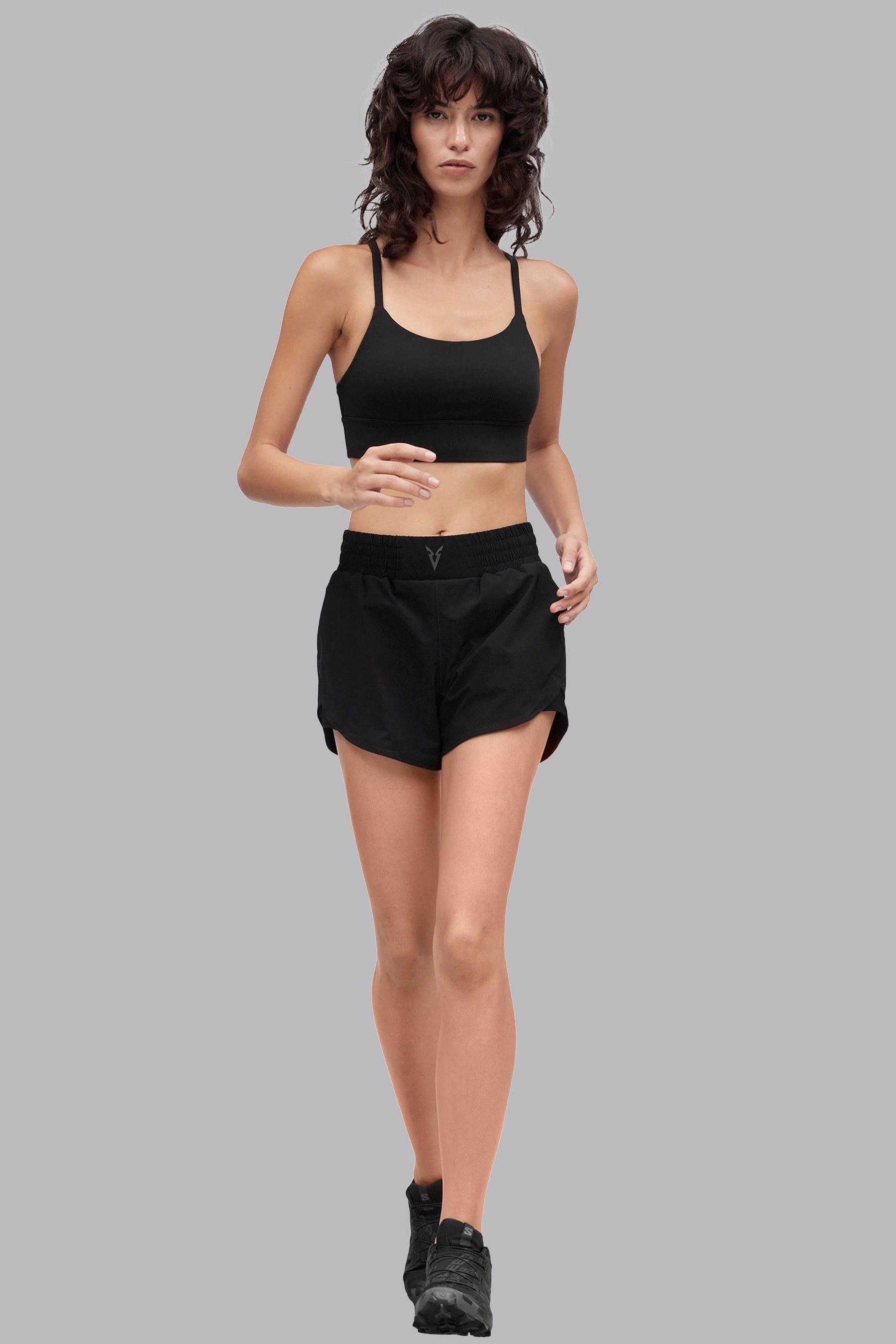 V_SCULPT® LONGLINE SPORTS BRA - Black