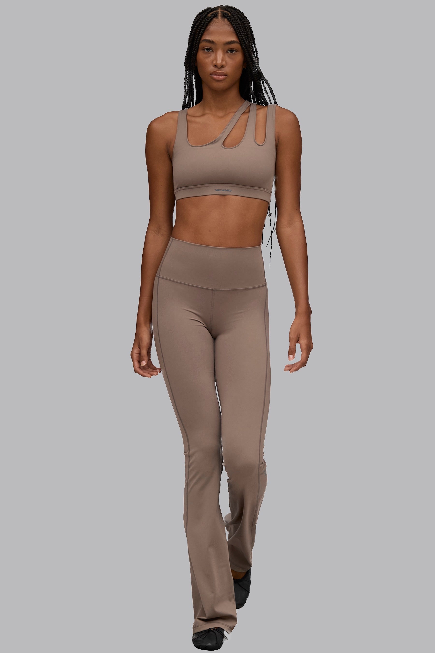 Signature Flared Leggings - Beige