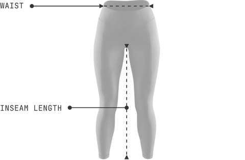 How to measure for women's bottoms including leggings