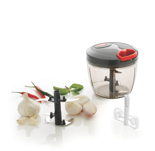 Hand Crank Food Processor Chopper - Quick Veggie Blender for Efficient  Chopping!