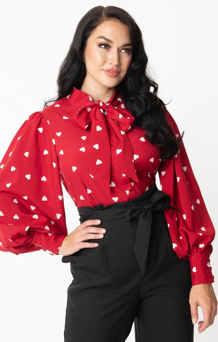 My Office Sweetheart blouse - Boudoir Boutique product image