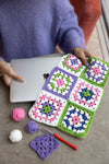 PDF Pattern: Artesanato - Crocheted Laptop Case Example 1