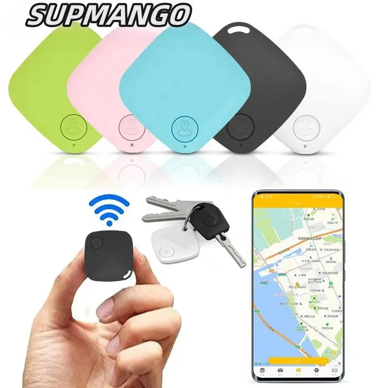 06 Mini Bluetooth 5.0 Tracker AntiLost Device Round Pet Kids Bag Wallet Tracking Smart Finder Locator