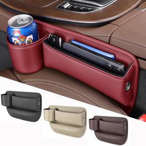 Car Seat Gap Organizer Storage Box Pocket Multifunction Universal Wallet Keys Card Cup Phone Holder Auto Interior Accessories - tiazivo