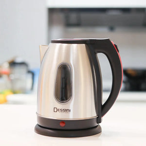 Dessini 1.8L Stainless Steel Electric Kettle Durable Quickly Boiling Automatic For Kitchen Appliance - tiazivo
