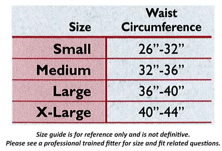 Garter Size Chart