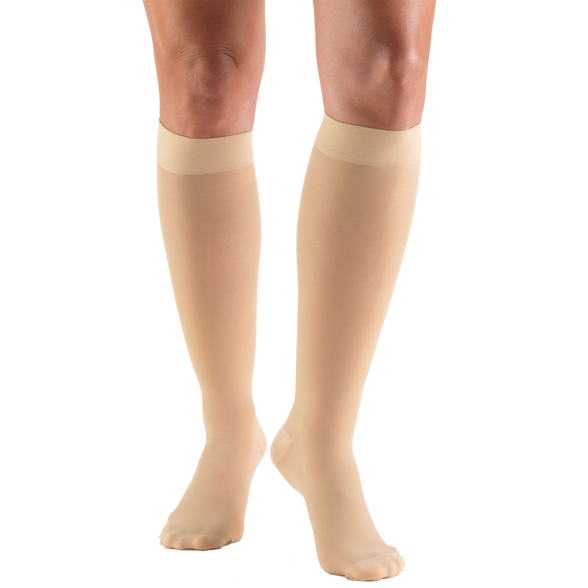 Truform 0263 Women's Sheer 20-30 mmHg Below Knee Beige ...