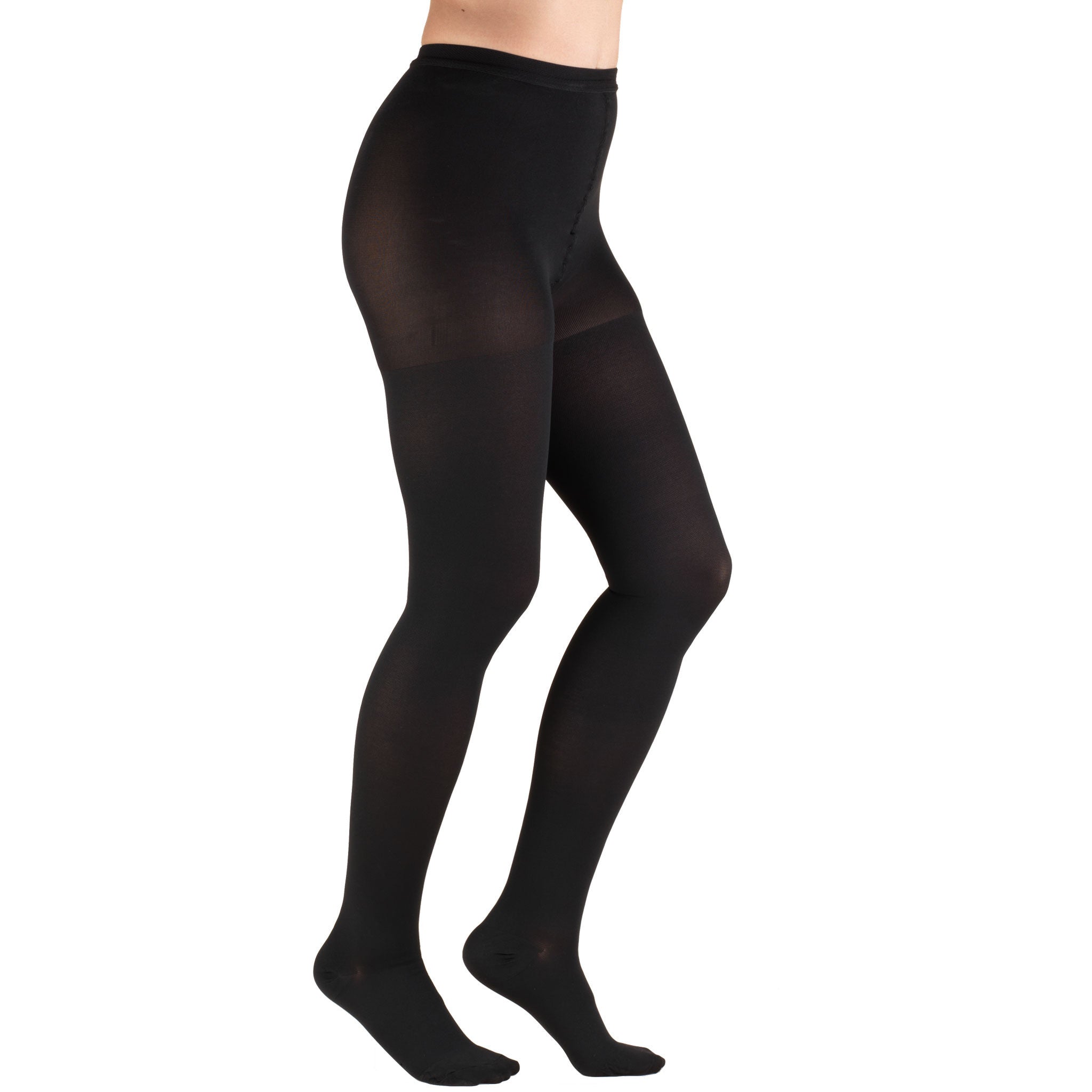 Medical Compression Pantyhose, 20-30 mmHg, Black (Truform 1756)