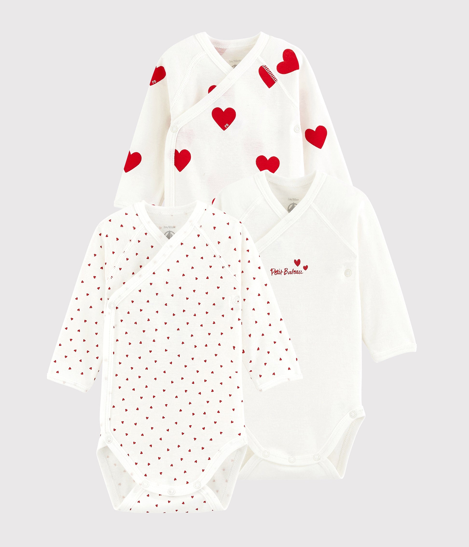 プチバトー PETIT BATEAU オーガニック 3組 肌着 新品 未開封