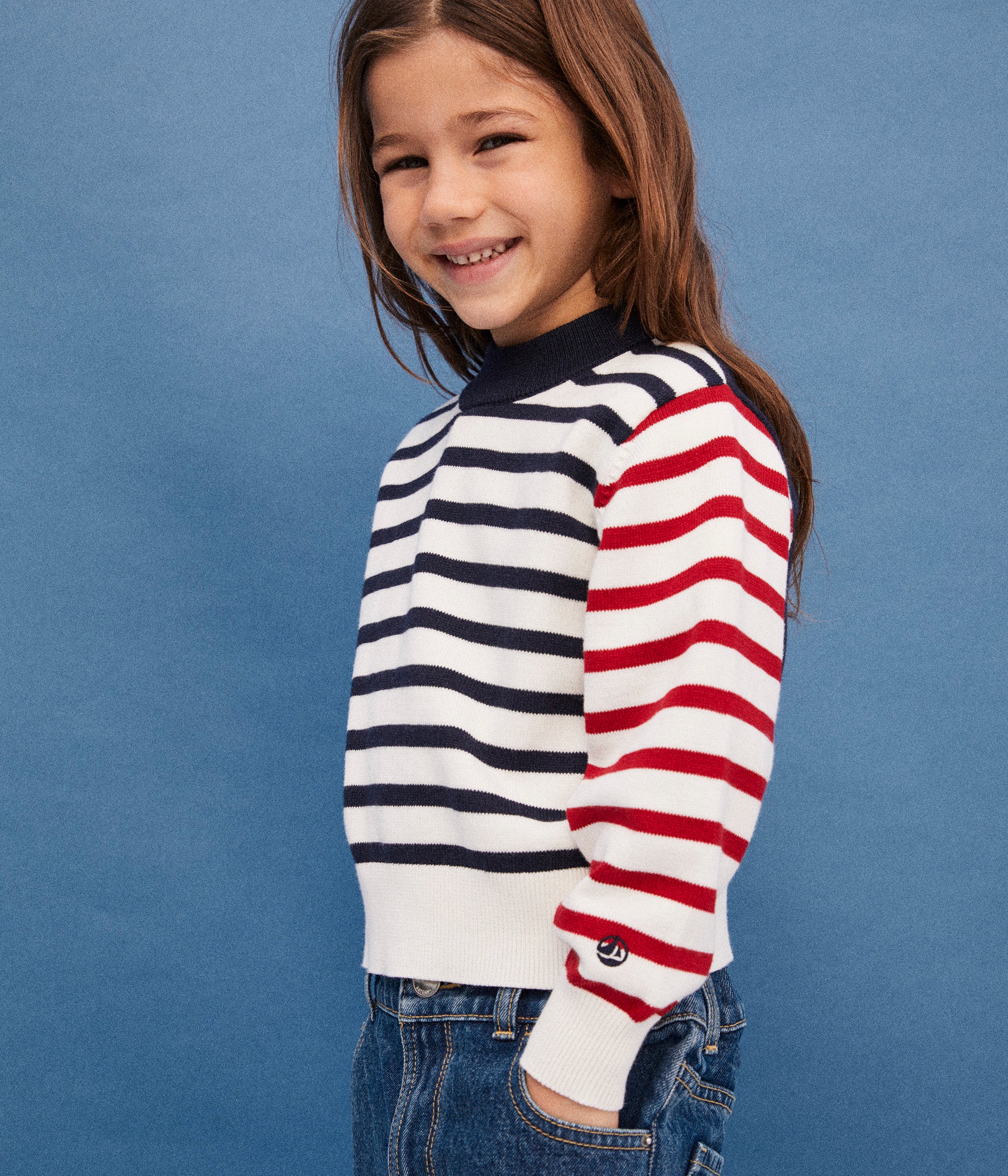 PETITBATEAU 12ans ボーダーニット - ジャケット