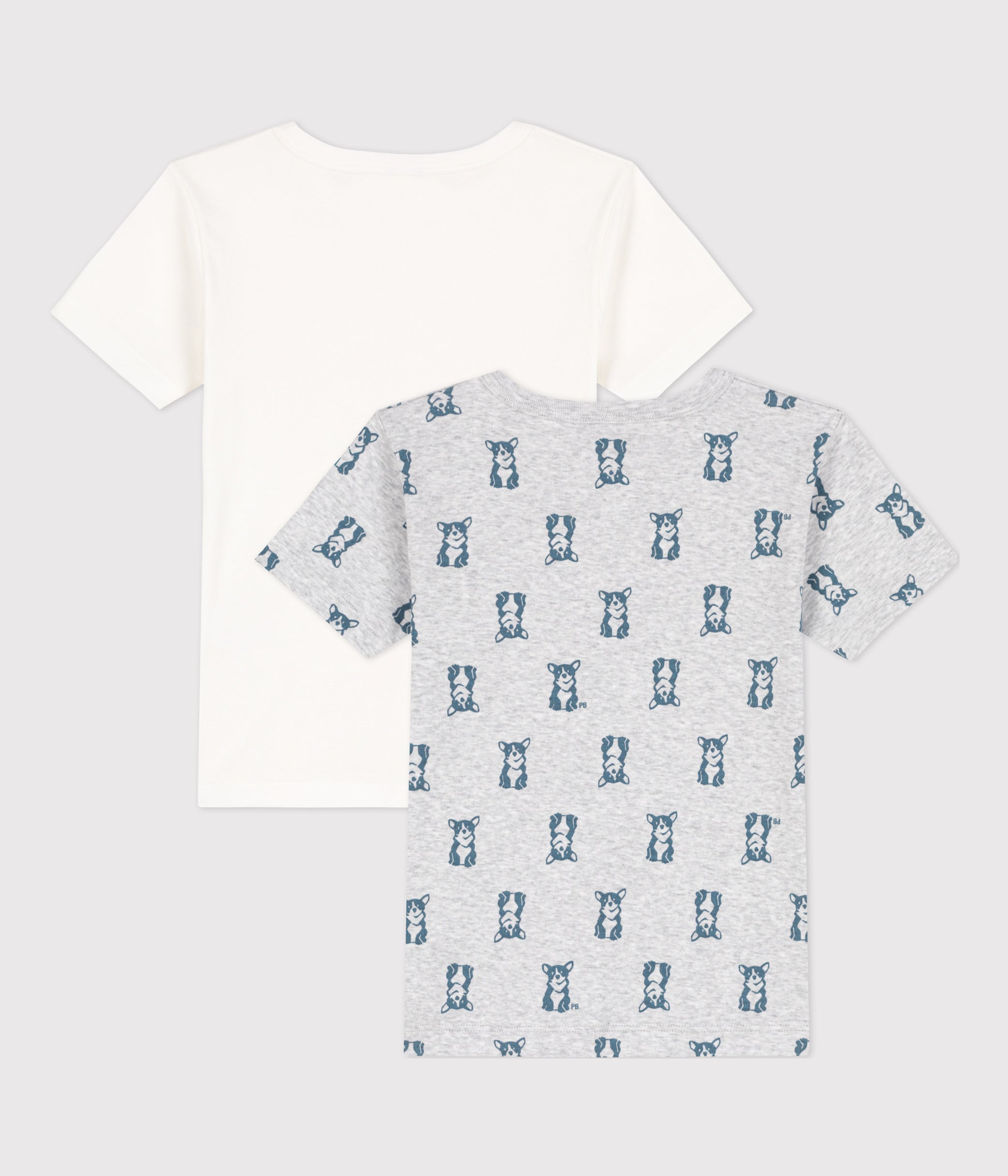キッズ服男の子用(90cm~)専用　プチバトー　新品半袖Tシャツ2枚組＆タンクトップ3枚組　5ans