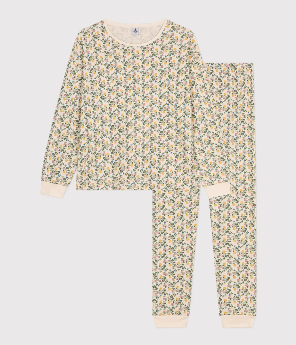 喜ばれる誕生日プレゼント プリント長袖パジャマ｜ベビー服・子供服通販のPETTIT BATEAU パジャマ・バスローブ