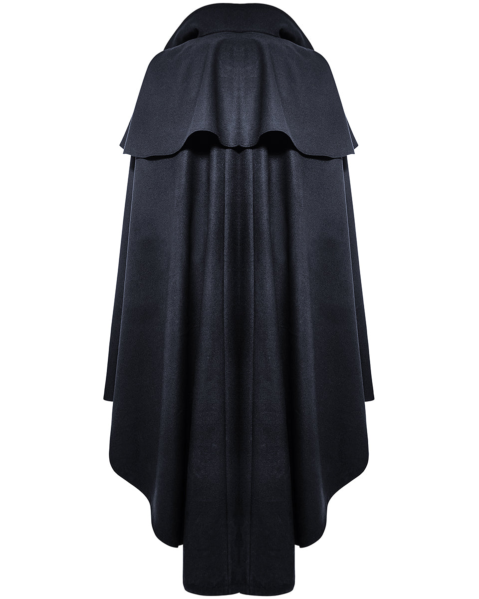 Y-709 Mens Regency Gothic Vampire Cloak - Blue & Black