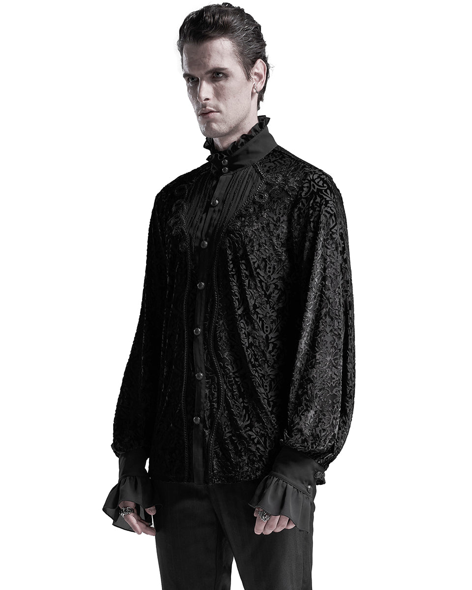 WY-1280 Invictus Mens Gothic Vampire Dress Shirt