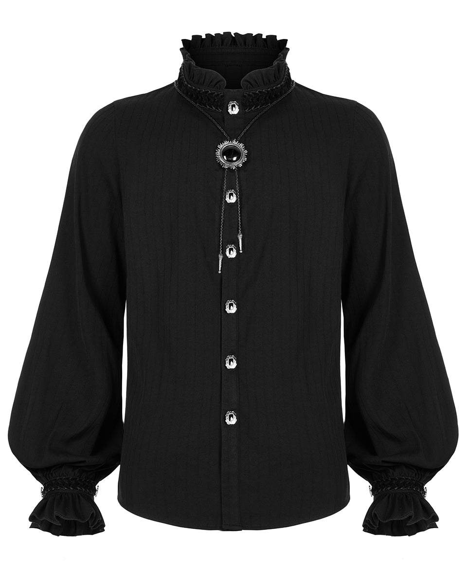 WY-1345 Amulet Mens Shirt - Black