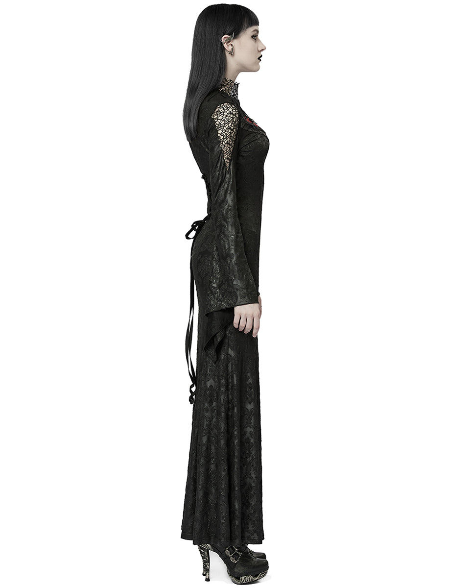 WQ-618 Baroque Gothic Dark Vine Gothic Witch Maxi Dress