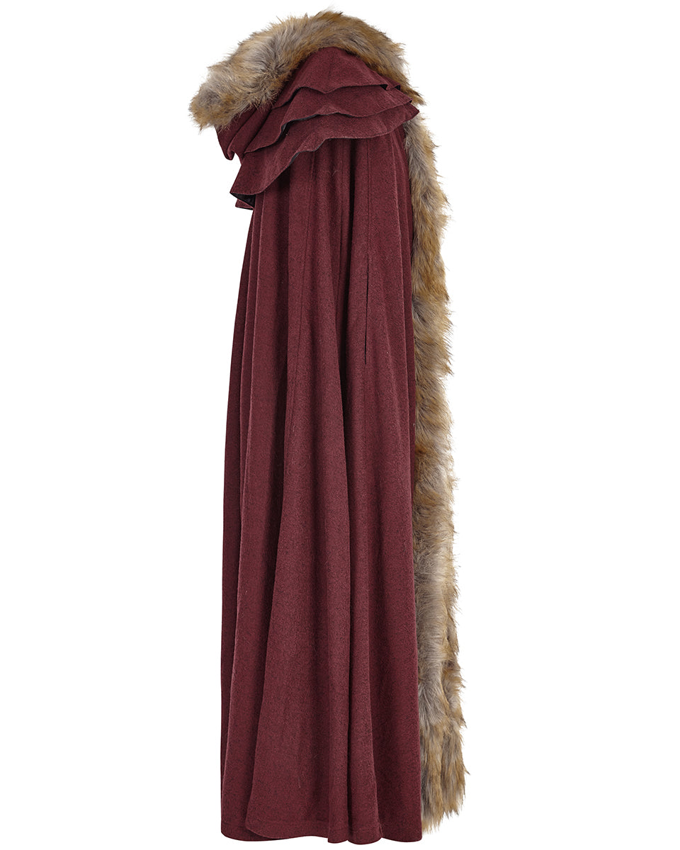 Y-673 Winterfell Mens Cloak - Red