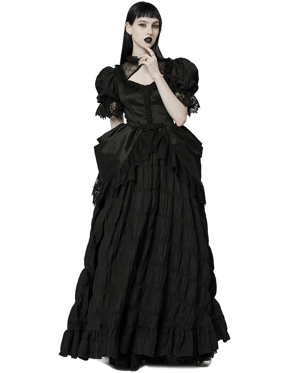 WQ-611 Dark Decadence Gothic Wedding Dress