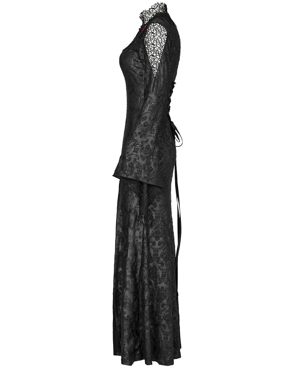 WQ-618 Baroque Gothic Dark Vine Gothic Witch Maxi Dress