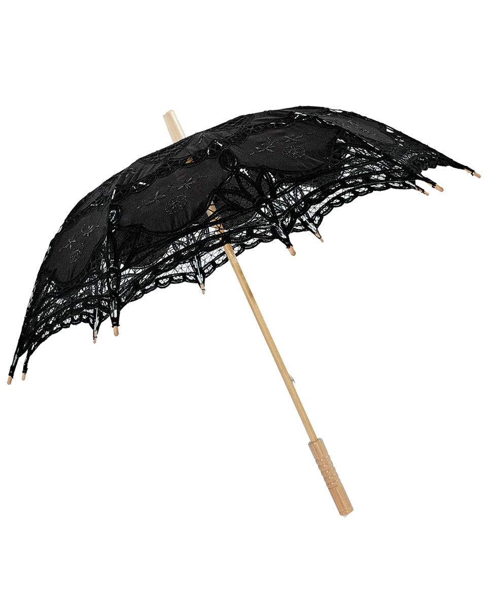 WS-549 Gothic Lolita Embroidered Lace Parasol