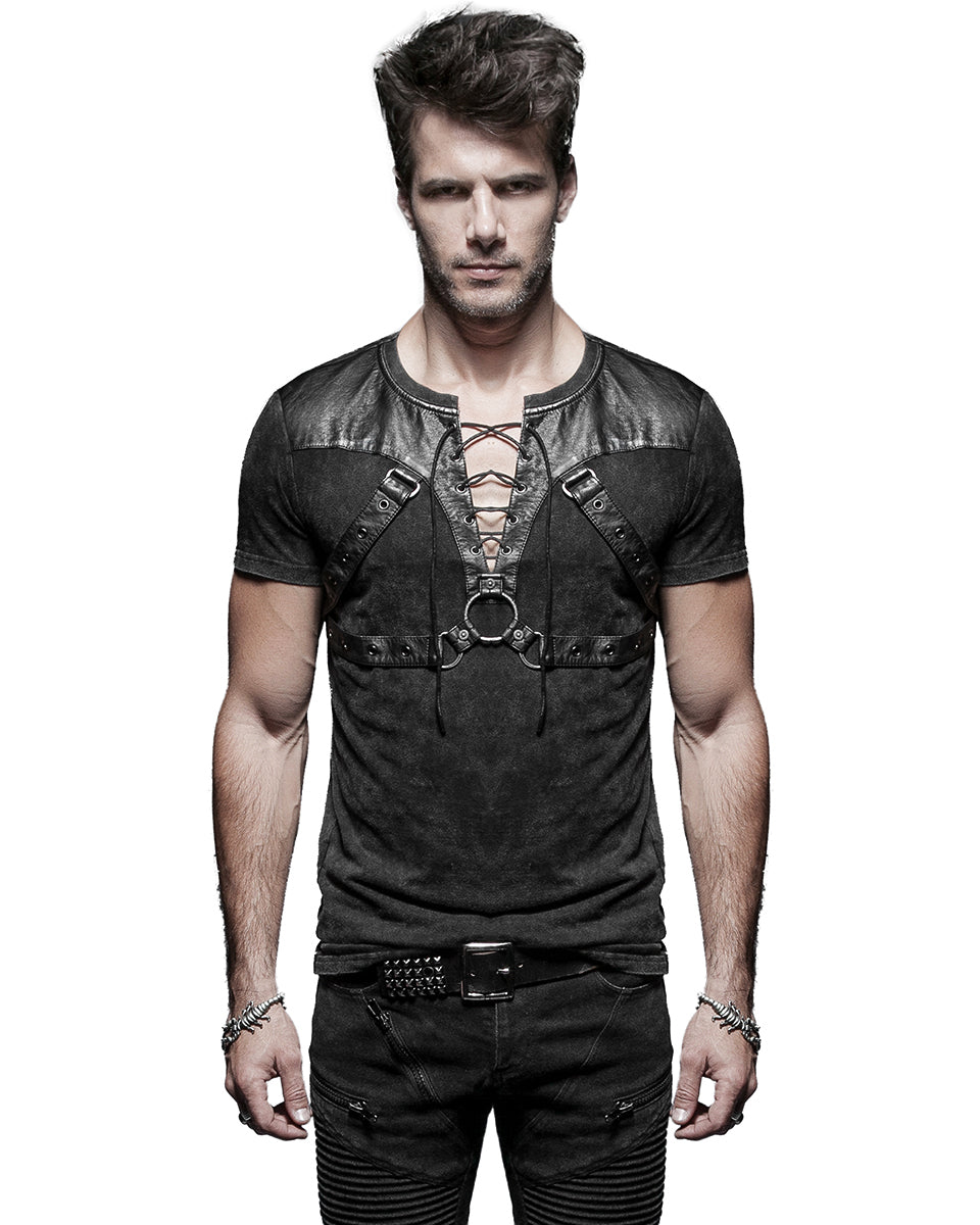 T-424 Mens Judgement Night Dieselpunk T-Shirt Top