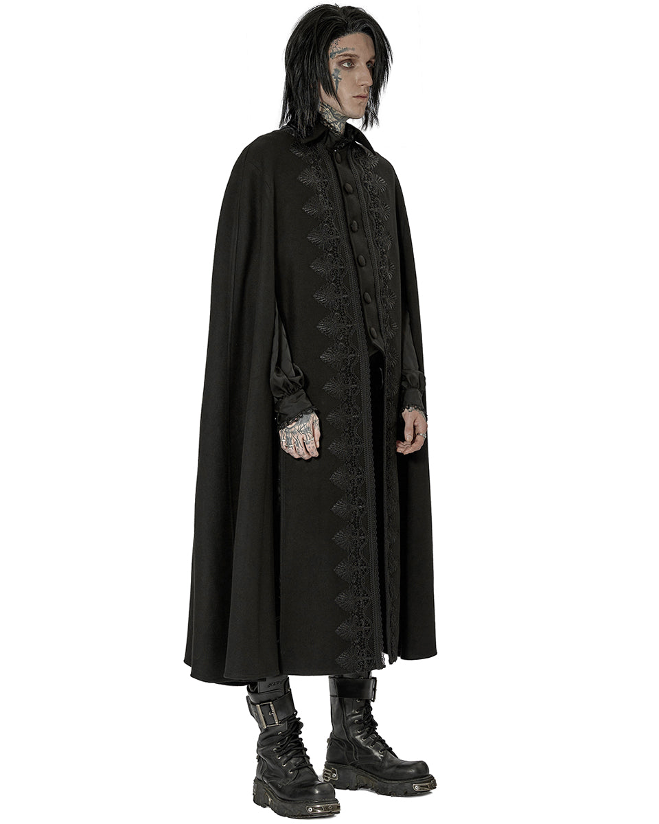 WY-1411 Mens Regal Gothic Aristocrat Travelling Cloak