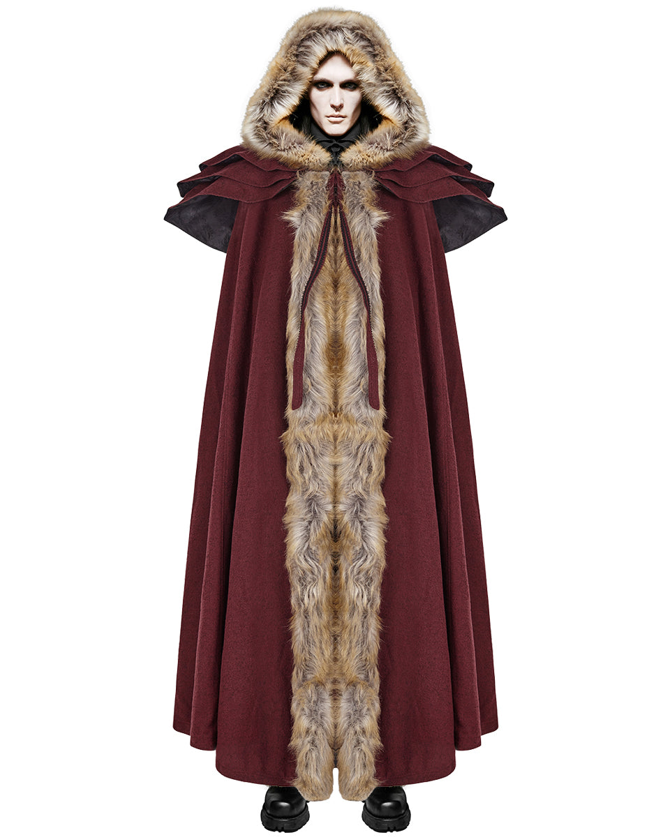 Y-673 Winterfell Mens Cloak - Red