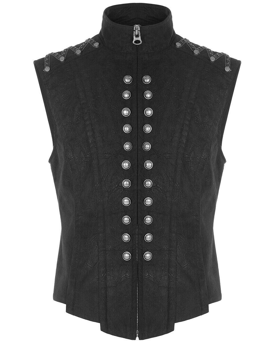 WY-1242 Disalliance Mens Dieselpunk Military Waistcoat Vest