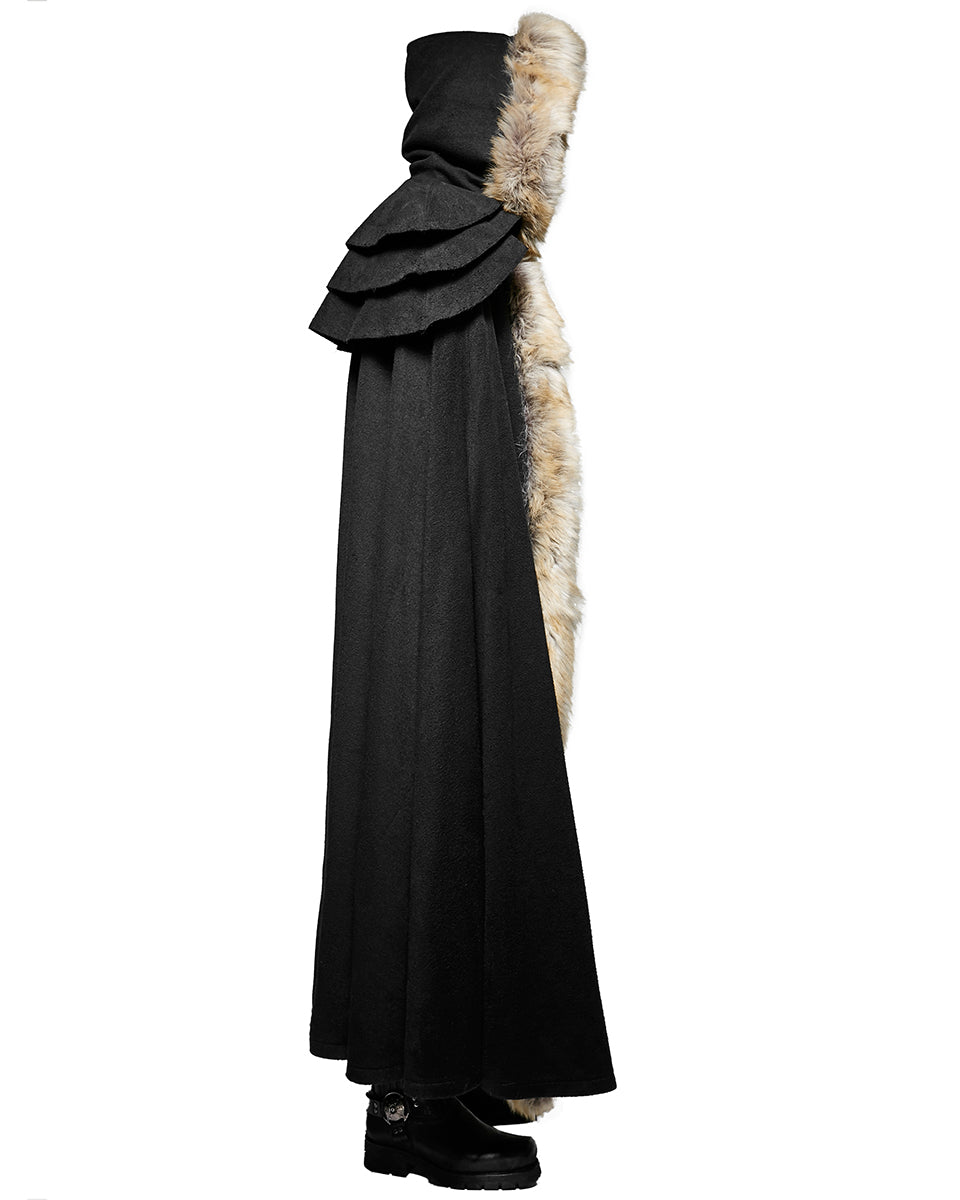 Y-673 Winterfell Mens Cloak - Black