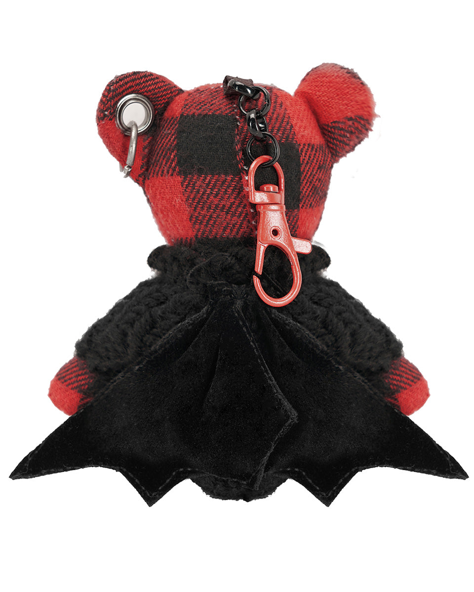 JG-003 Plaid Bear Keychain