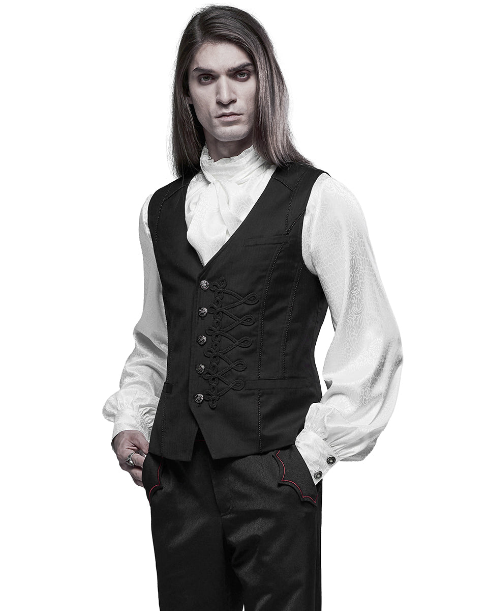 WY-1339 Invictus Mens Regency Gothic Waistcoat Vest