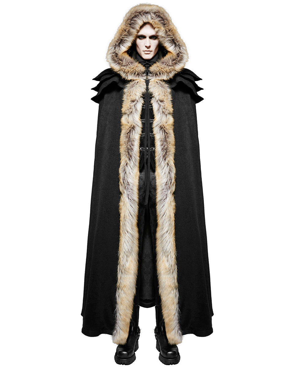 Y-673 Winterfell Mens Cloak - Black