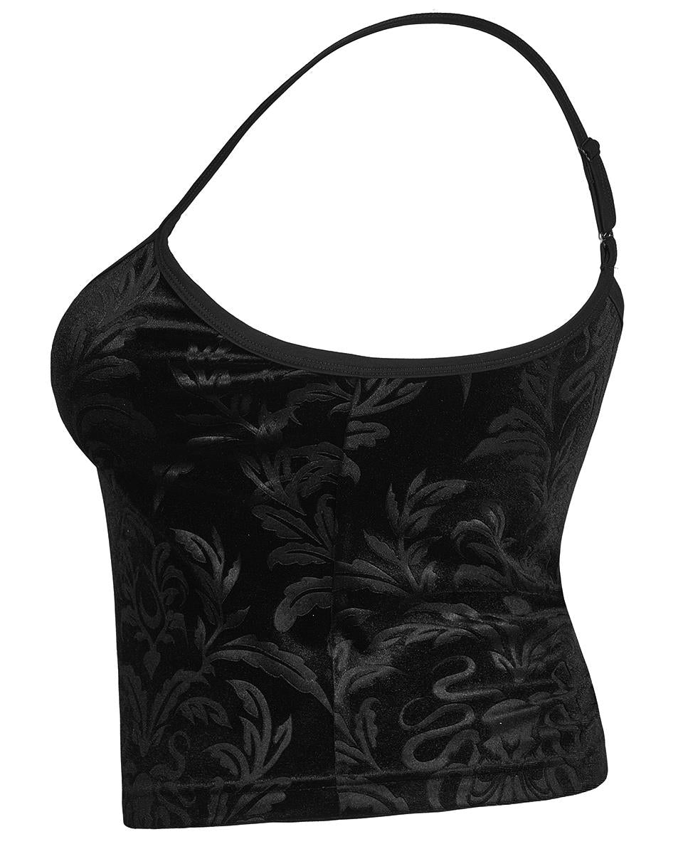 DT-732 Plus Size Womens Baroque Gothic Bird Skull Cami Top