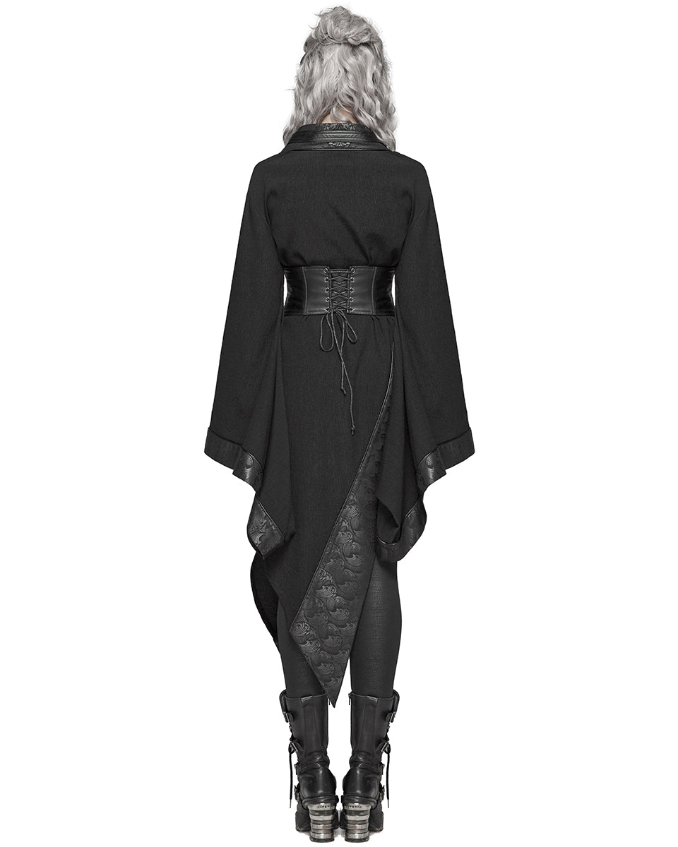 WY-1068 Amaterasu Womens Gothic Asymmetric Kimono Dress