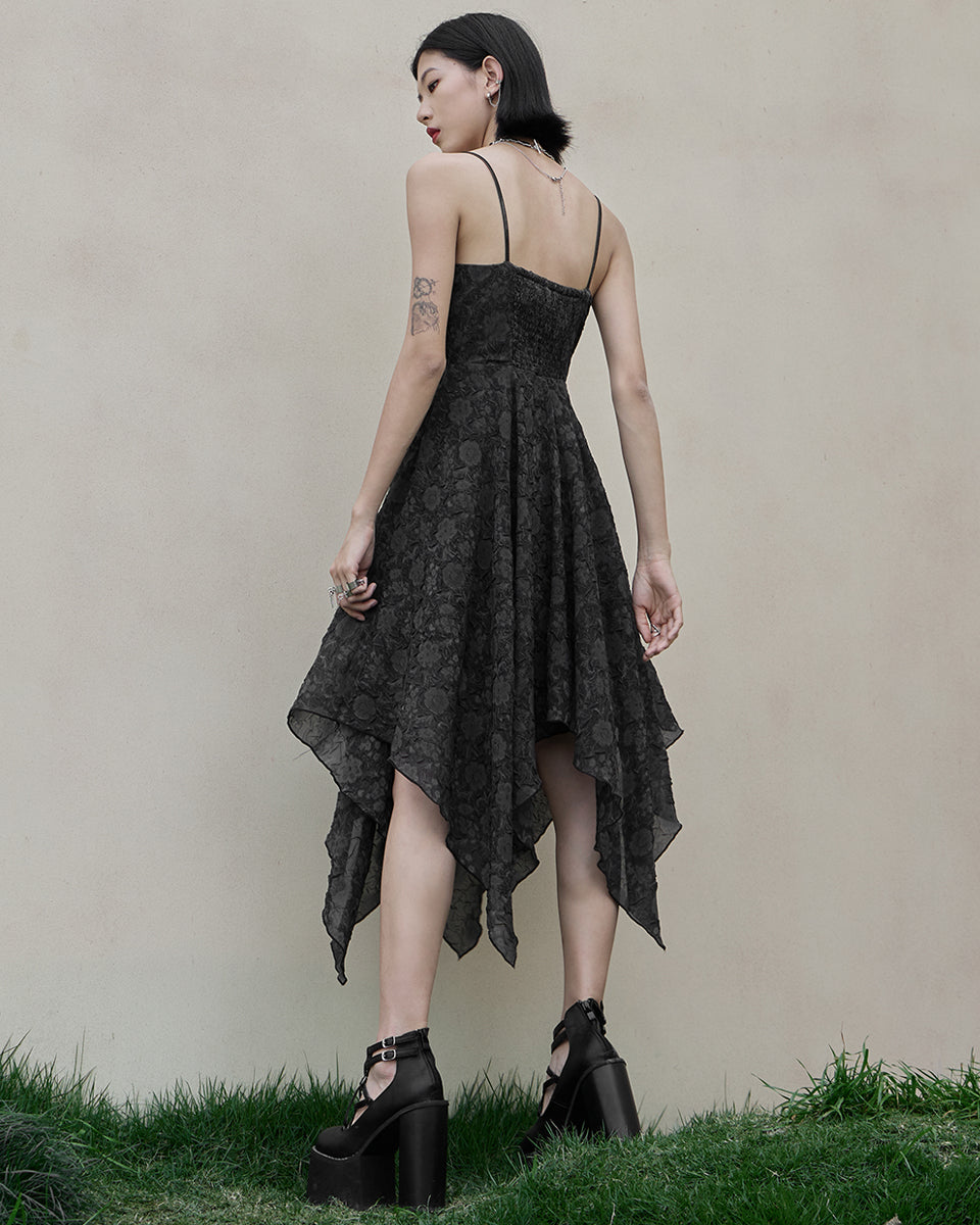 OPQ-1132 Daily Life DarkFlower Gothic Summer Dress