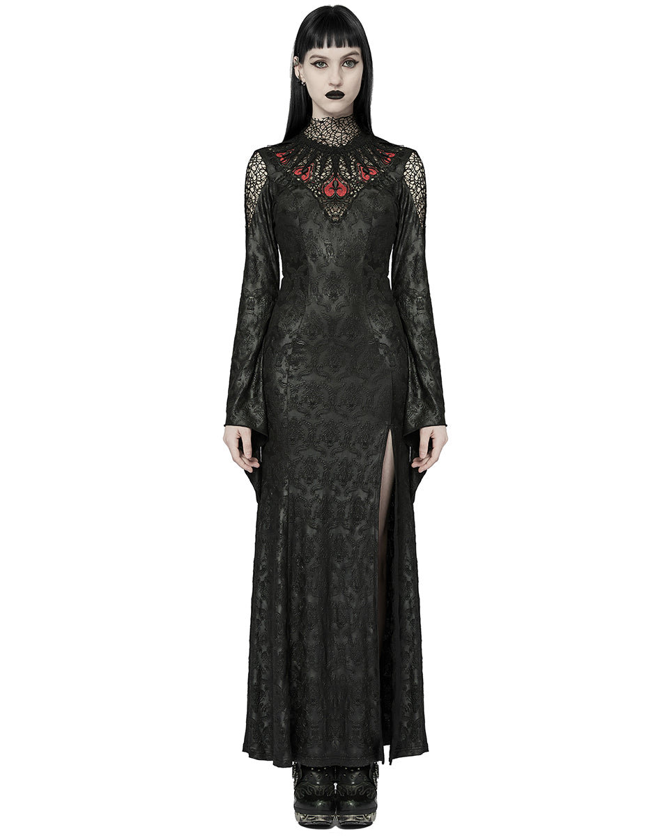 WQ-618 Baroque Gothic Dark Vine Gothic Witch Maxi Dress