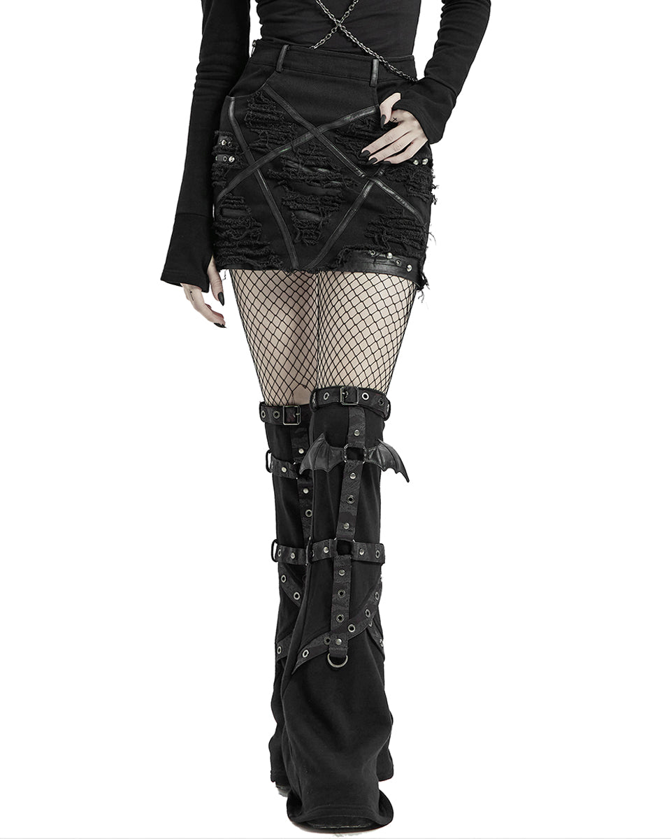 WQ-537 Utoxica Womens Apocalyptic Goth Skirt