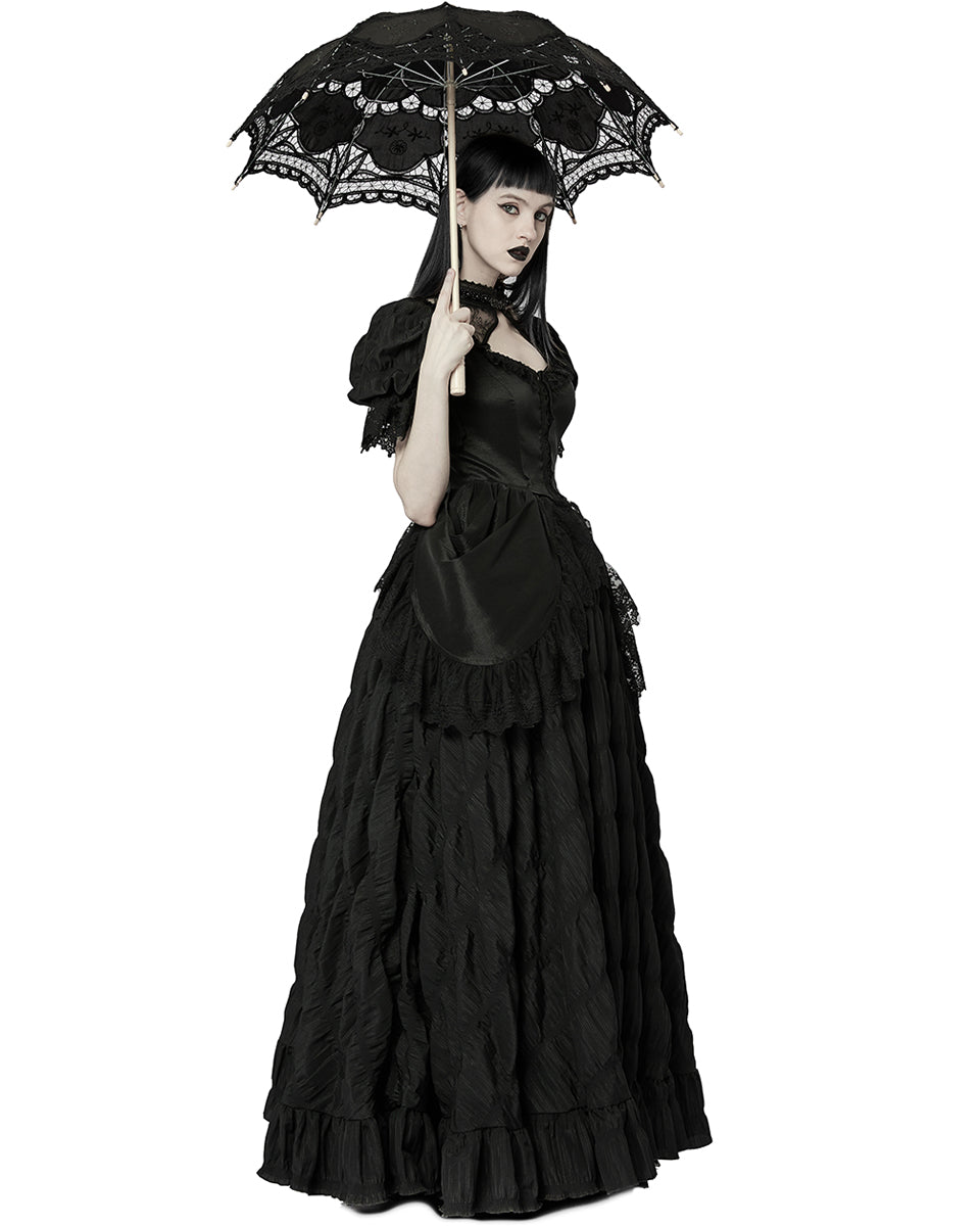 WQ-611 Dark Decadence Gothic Wedding Dress