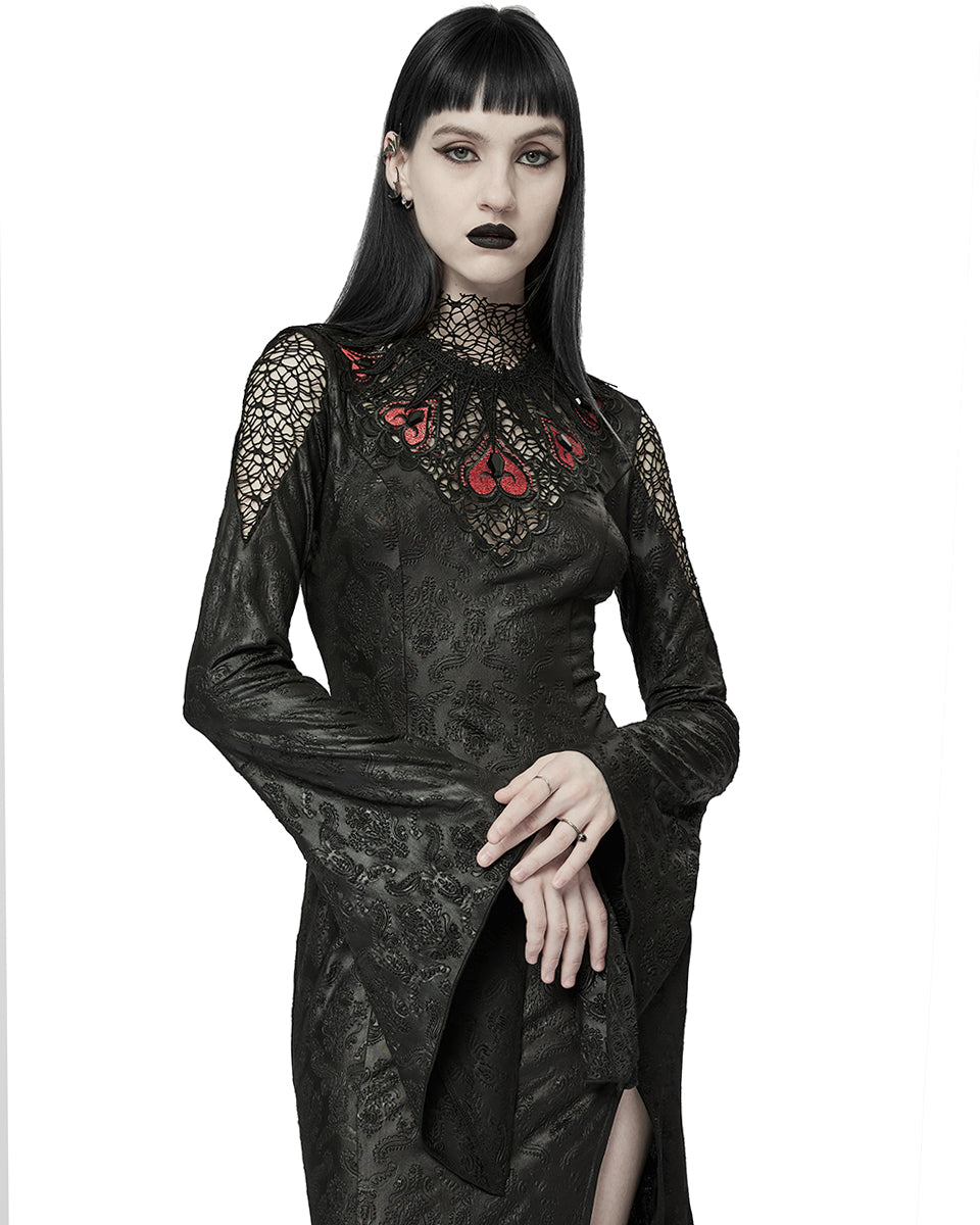 WQ-618 Baroque Gothic Dark Vine Gothic Witch Maxi Dress