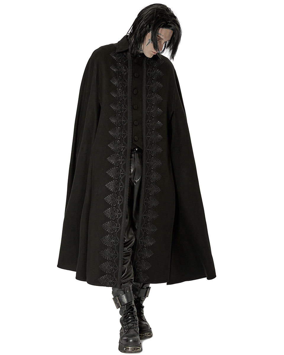 WY-1411 Mens Regal Gothic Aristocrat Travelling Cloak